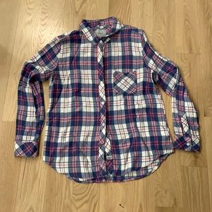 Blue, pink and white Rails Shirt. Very good used condition.